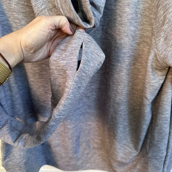 Warrior by Danica Patrick Hoodie Women's Medium Gray Zip Up Long Sleeve - Picture 10 of 10